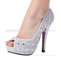 High-quality women's high-heeled shoes, available in various colors, OEM orders welcomed